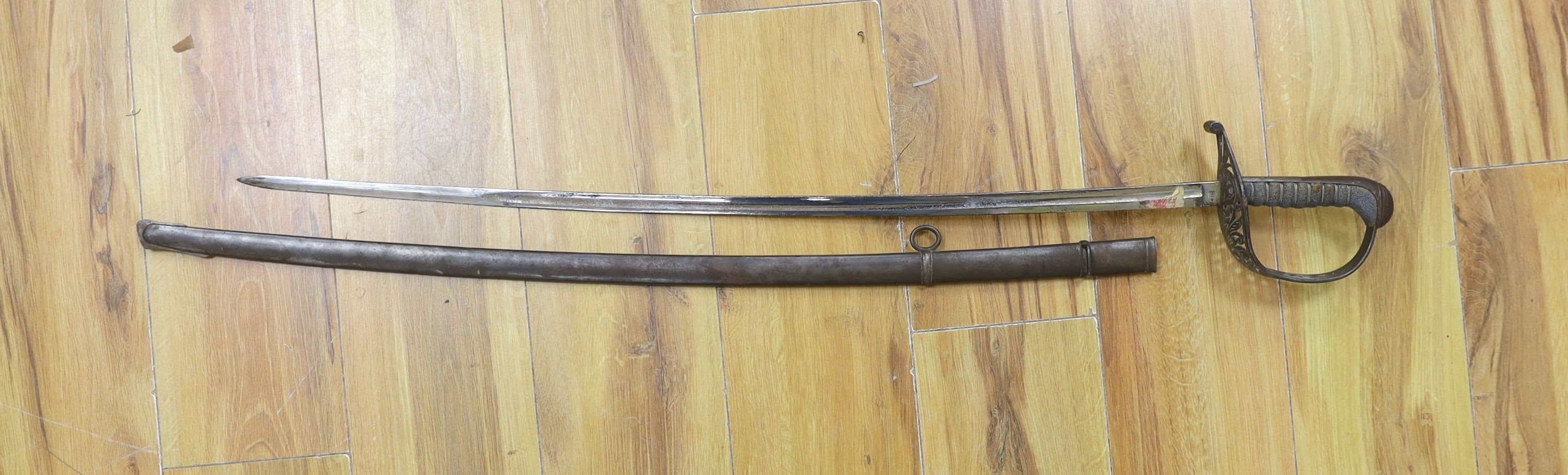 Two late 19th century cavalry sabres
